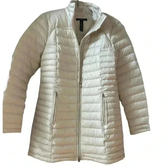 Lauren Ralph Lauren Women's White/Ivory Down Puffer Jacket Size Small - Picture 2 of 8